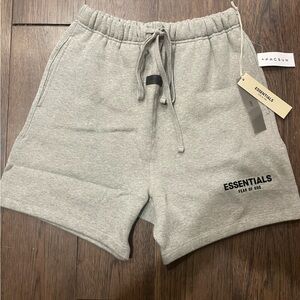Fear of God Essentials dark Gray OATMEAL shorts